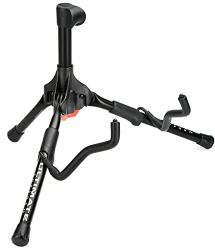 D'Addario Accessories Ultimate Support GS-55 Genesis Series Ultra Compact, A-Frame Style Guitar Stand with Locking Legs