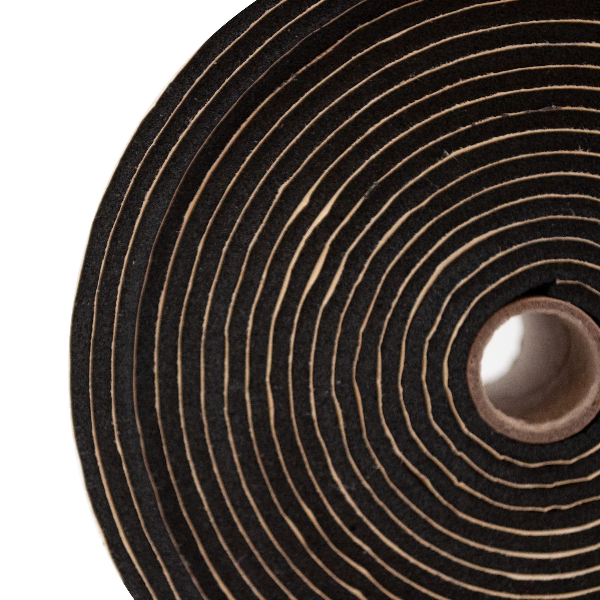 SOUNDSHIELD SSD-WRAPIT 30 Feet of 3 MM Waterproof Closed-Cell Adhesive Backed Single Tube Car Sound Deadening Tape Two 2-inch Wide Rolls
