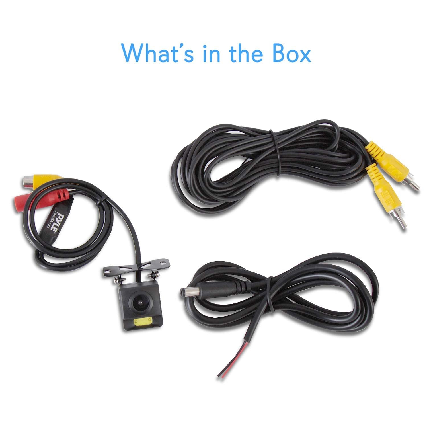 Pyle Rearview Back-Up Camera - Parking Reverse Cam with Distance Scale Line Display, Night Vision, Waterproof, PLCM11