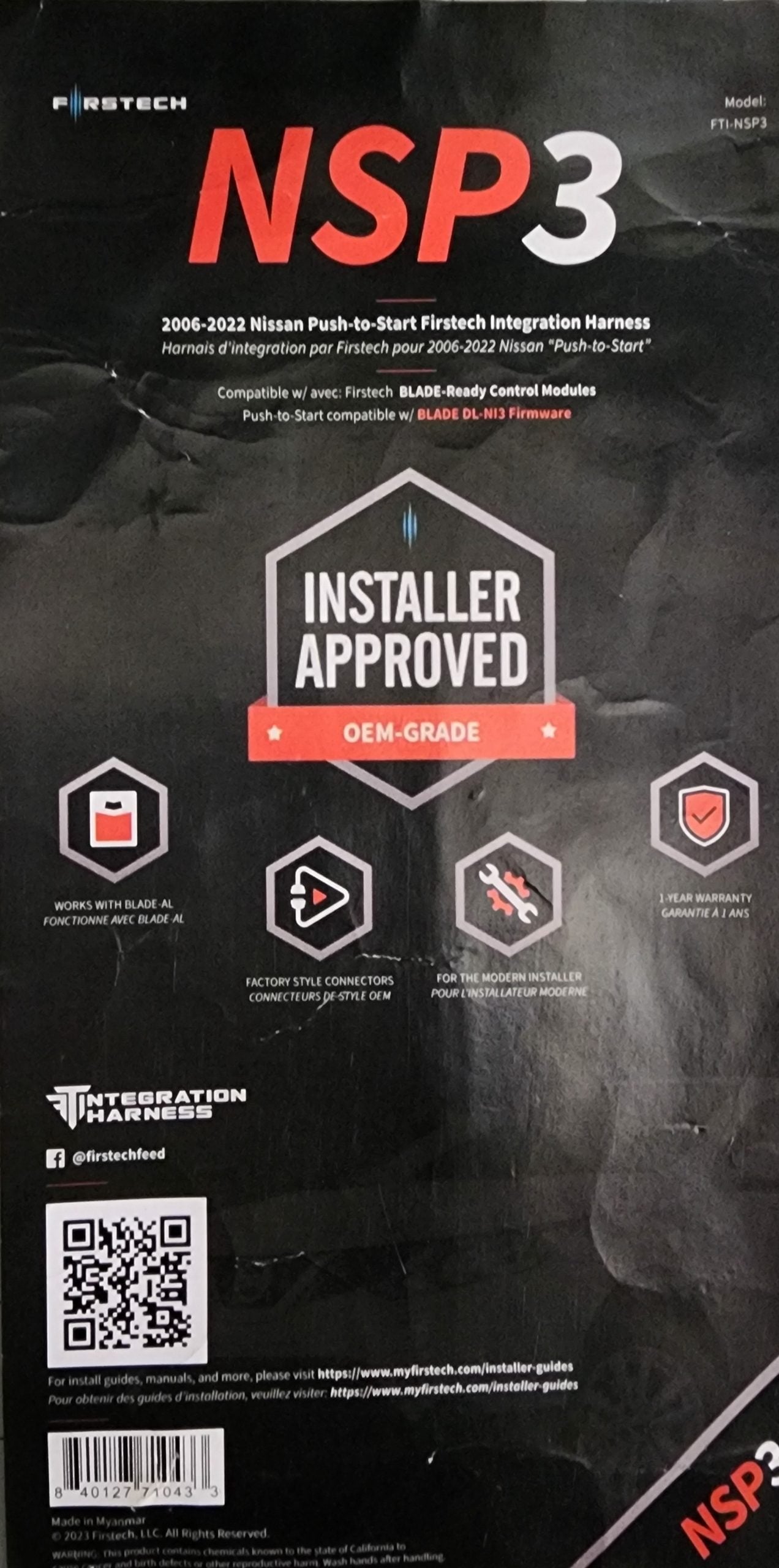 Idatalink FTI-NSP3 Idl Tharn For Nissan And for Infiniti Pts
