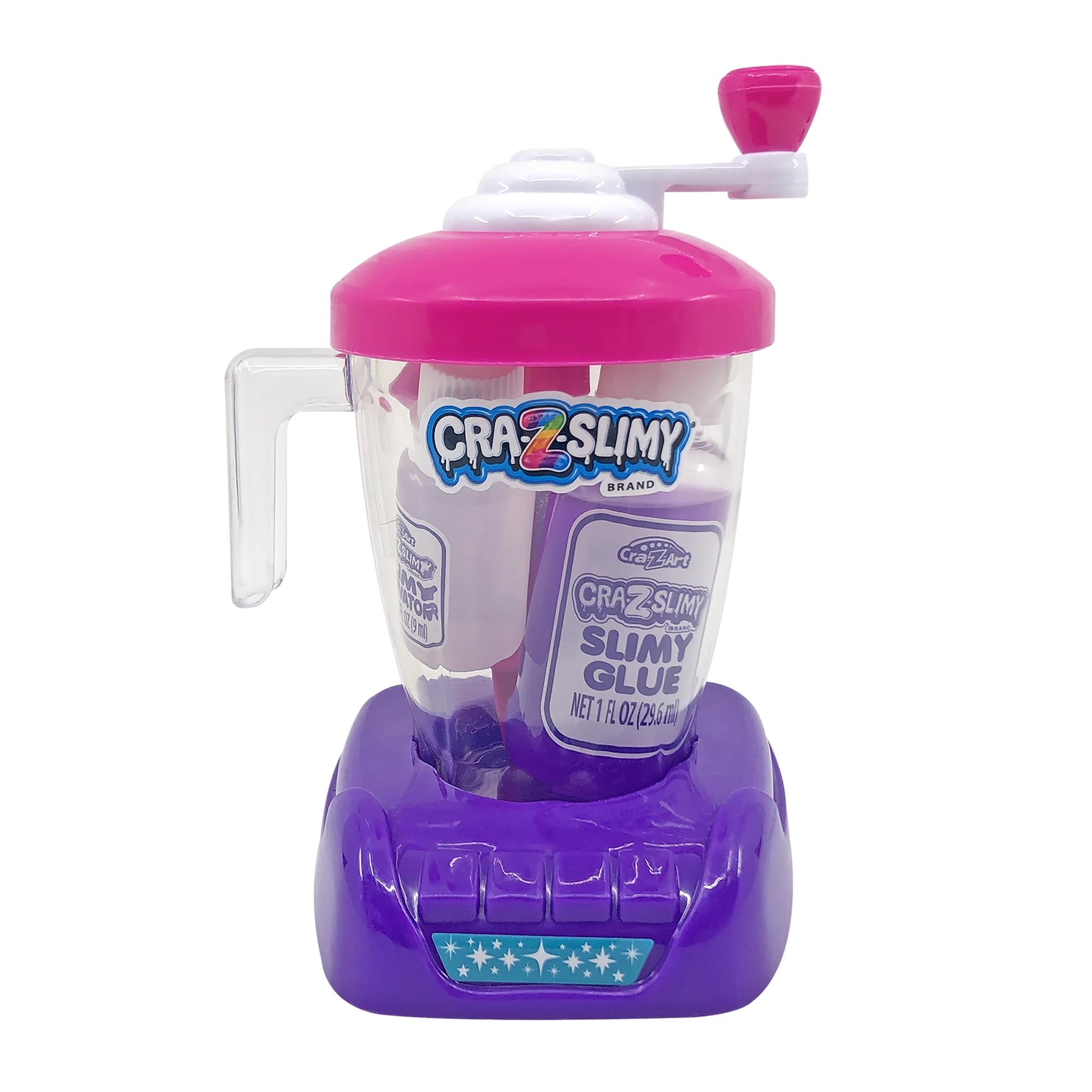 Craz-Slimy Crazy Blendz DIY Slime Making Mixer - Assorted Colors - Kids DIY Slime Craft Kit, Easter Basket Stuffer, 5" x 3.25"