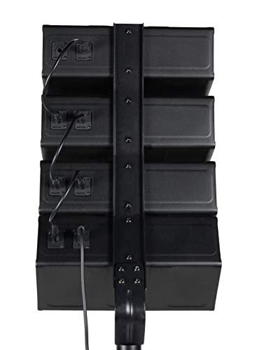 Gemini Sound LRX-448 Professional Bluetooth PA System, Line Array with 4x4 Horizontal Drivers, 12" Powered Subwoofer, 1000W, USB/SD Card, Includes Stands and Cables