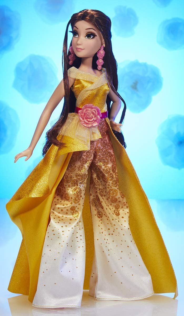 Disney Princess Style Series 08 Belle, Contemporary Style Fashion Doll with Accessories, Collectable Toy for Girls 6 Years and Up