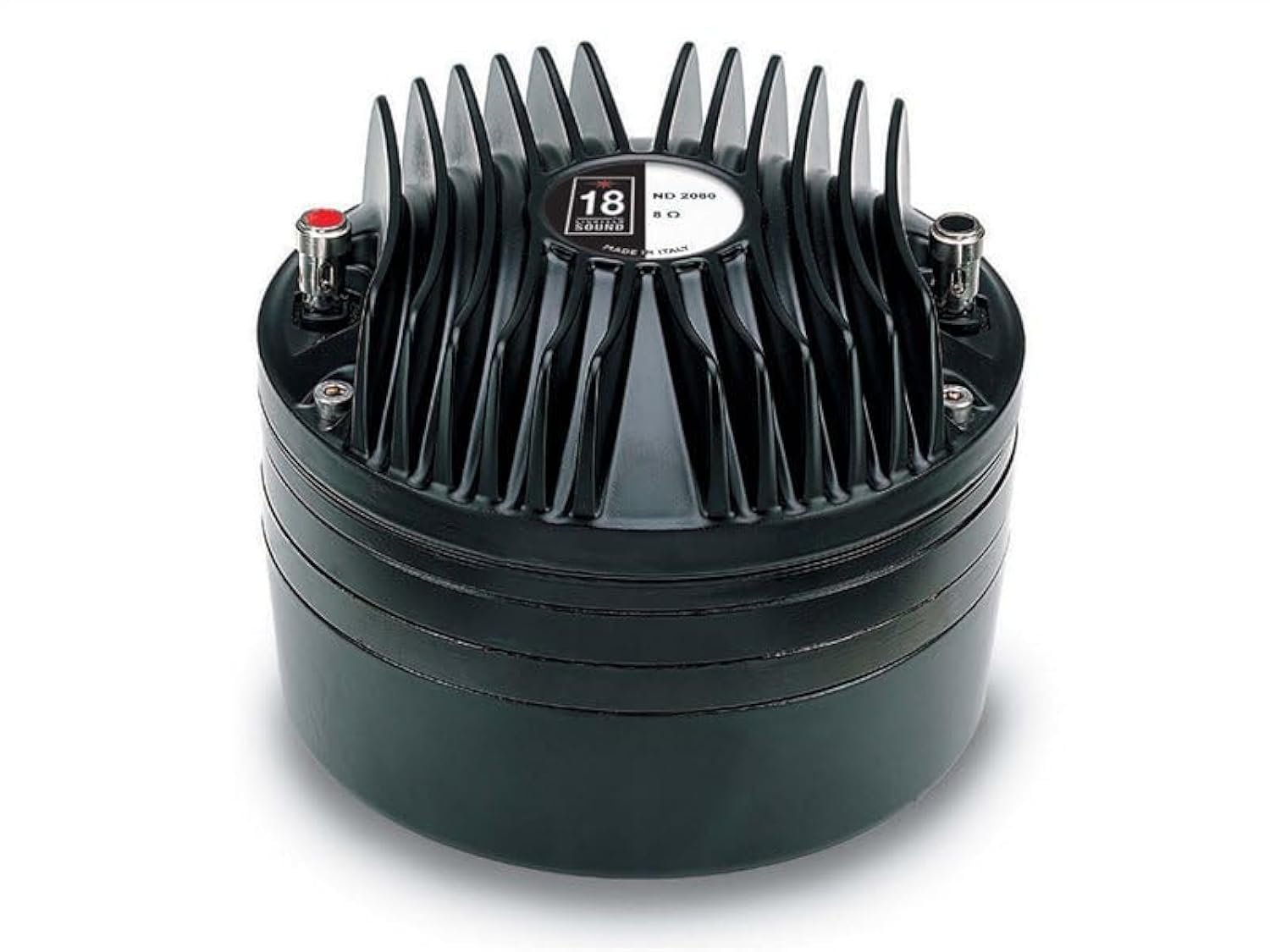 Eighteen Sound ND2080-8 HF Driver Neodymium with 2 inch Exit Throat 100 Watt RMS 200 Watt Peak 8 Ohms Pro Audio Components Speakers Drivers for Motorcycle Car Audio Applications