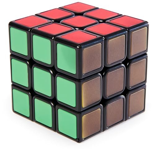 Rubik’s Cube, Phantom, 3x3 Cube Advanced Technology Difficult 3D Puzzle Travel Game Stress Relief Fidget Toy Activity Cube for Adults & Kids Ages 8+