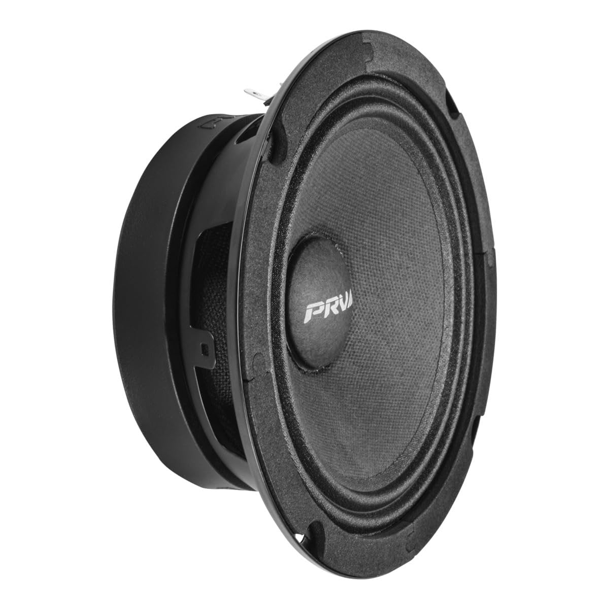 PRV AUDIO 6.5 Inch Shallow Midrange Speaker, 6MR200A, 200 Watts, 8 Ohm Shallow Mount Car Audio Slim Speaker, 1.5 in Voice Coil, Compact for Doors (Single)