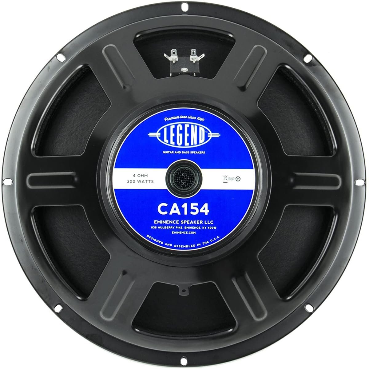 Eminence Legend CA154 15" Bass Guitar Speaker, 300 Watts at 4 Ohms, Black