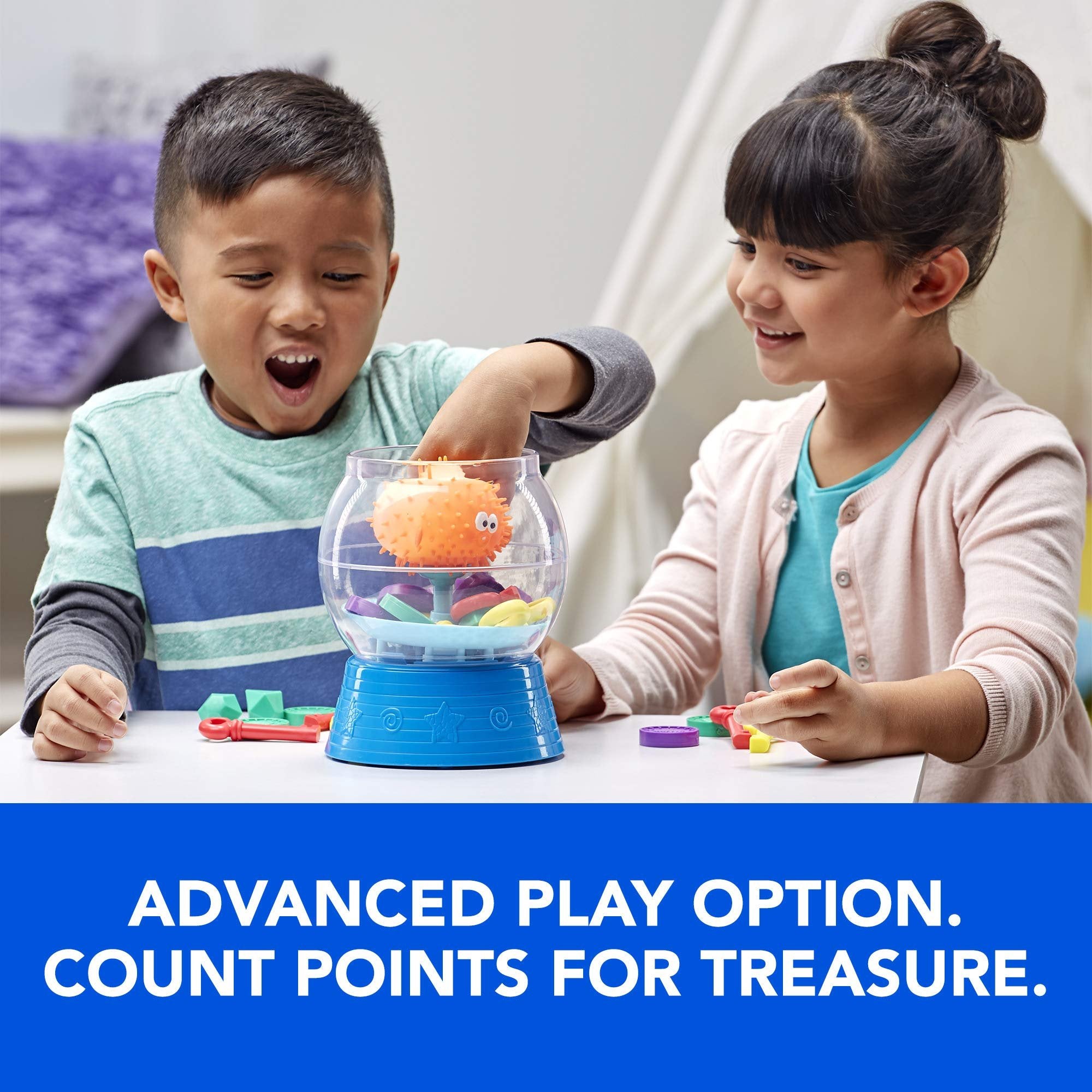 Hasbro Gaming Blowfish Blowup Game for Kids Ages 4 and Up