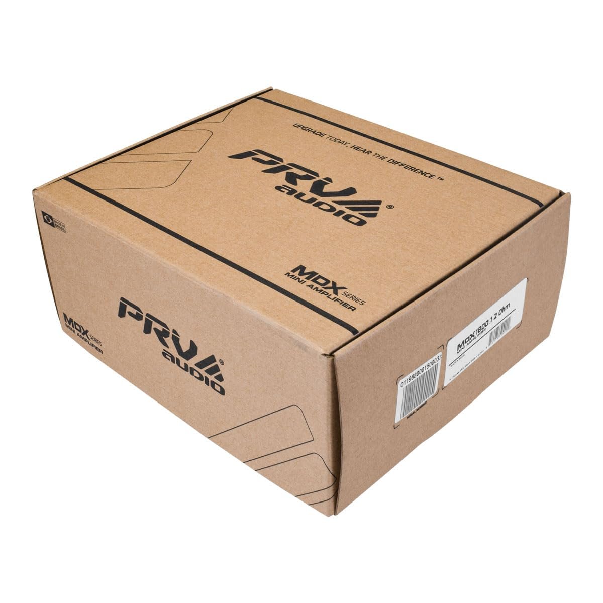 PRV Audio MDX1800.1 2 Ohm Mini Car Audio Amplifier 1 Channel 1800 Watts RMS Ultra Compact Full Range Monoblock Class D Amp for Powersports, Motorcycles, ATV, for High Power Loudspeaker Systems