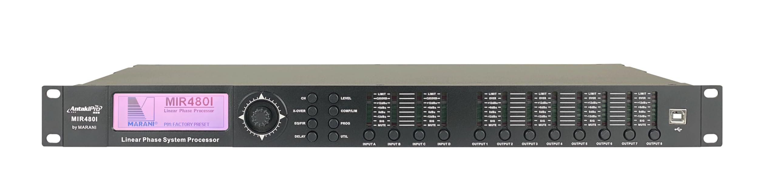 ANTAKIPRO MIR480I MIR Flagship FI Series Dynamic Auto Pro Audio Sound Management Equalizer System 4 Input 8 Output Channel DSP AUD 5 Antakipro by Marani for The MIR480 880