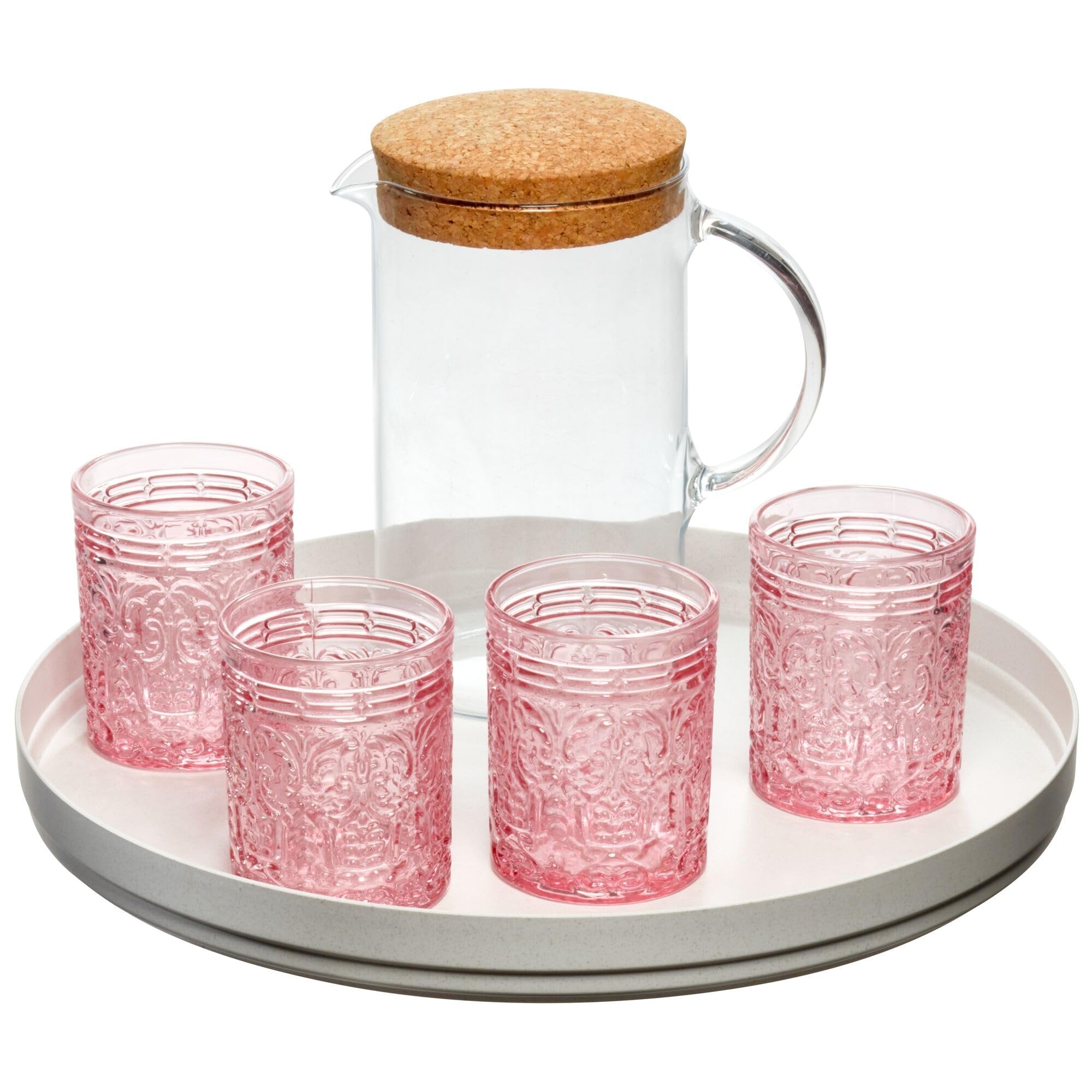 iDesign Recycled Plastic Lazy Susan Turntable Organizer, The Rosanna Pansino Collection – 14.9” L x 14.85” W x 1.6” H, Coconut