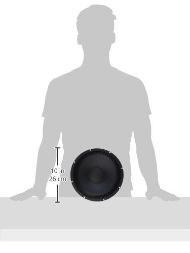 Eminence American Standard Alpha-10A 10" Mid-Bass Pro Audio Speaker, 150 Watts at 8 Ohms, Black