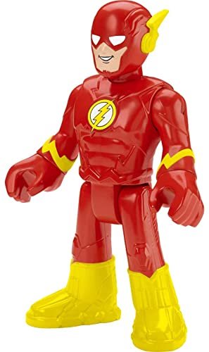 Fisher-Price Imaginext DC Super Friends Preschool Toys The Flash XL 10-Inch Poseable Figure for Pretend Play Ages 3+ Years