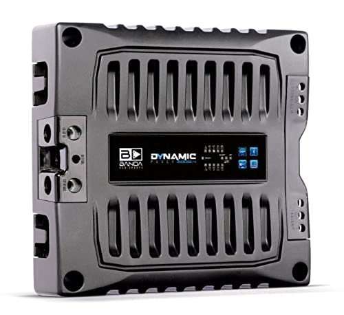 Banda Audioparts Dynamic Power 2000.4 @ 2 ohms Audio Amplifier Internal Link Processor Digital Signal DSP Bluetooth DY App 4 Channels 9-15V Input Voltage 80dB