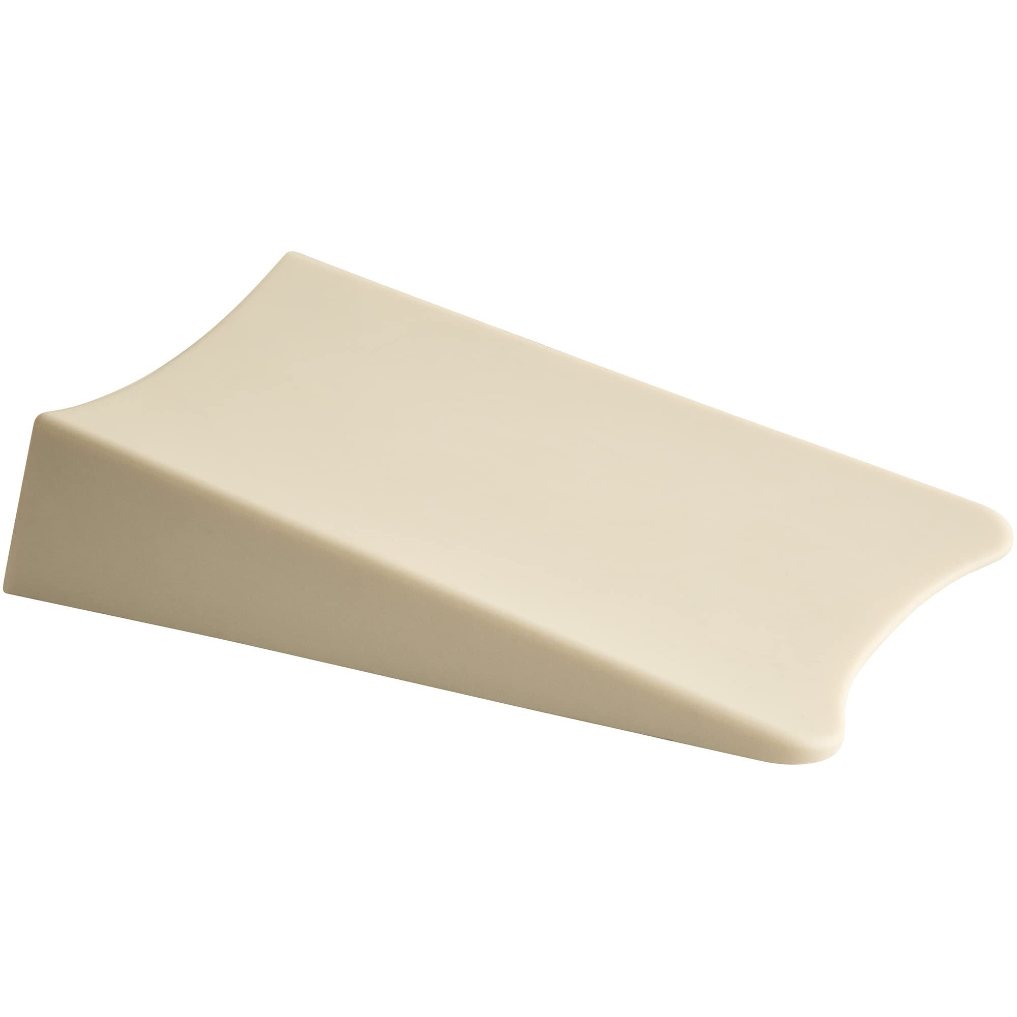 SoftTouch 3 1/4" x 5 1/4" Extra-Wide Non-Marking Doorstop - Protect Walls and Surfaces, Beige