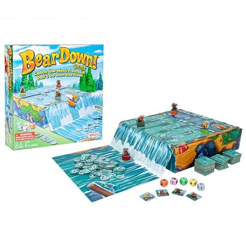Bear Down! Sliding Tile Board Game for Family & Kids Ages 6+