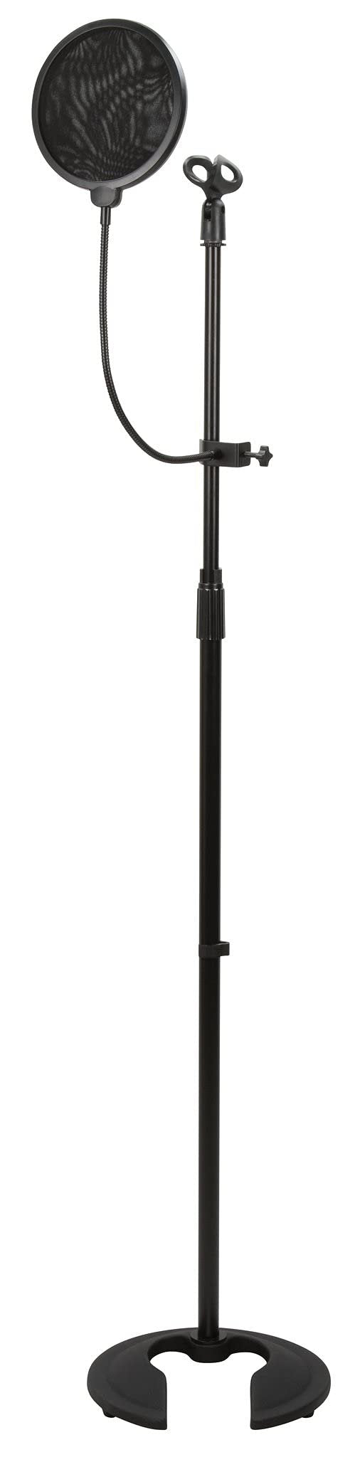 PIG HOG PHMPOP Microphone Pop Filter 5.9 inch Diameter Dual-Layer Pop Filter 13.75 inch Gooseneck Clamp Adjustable