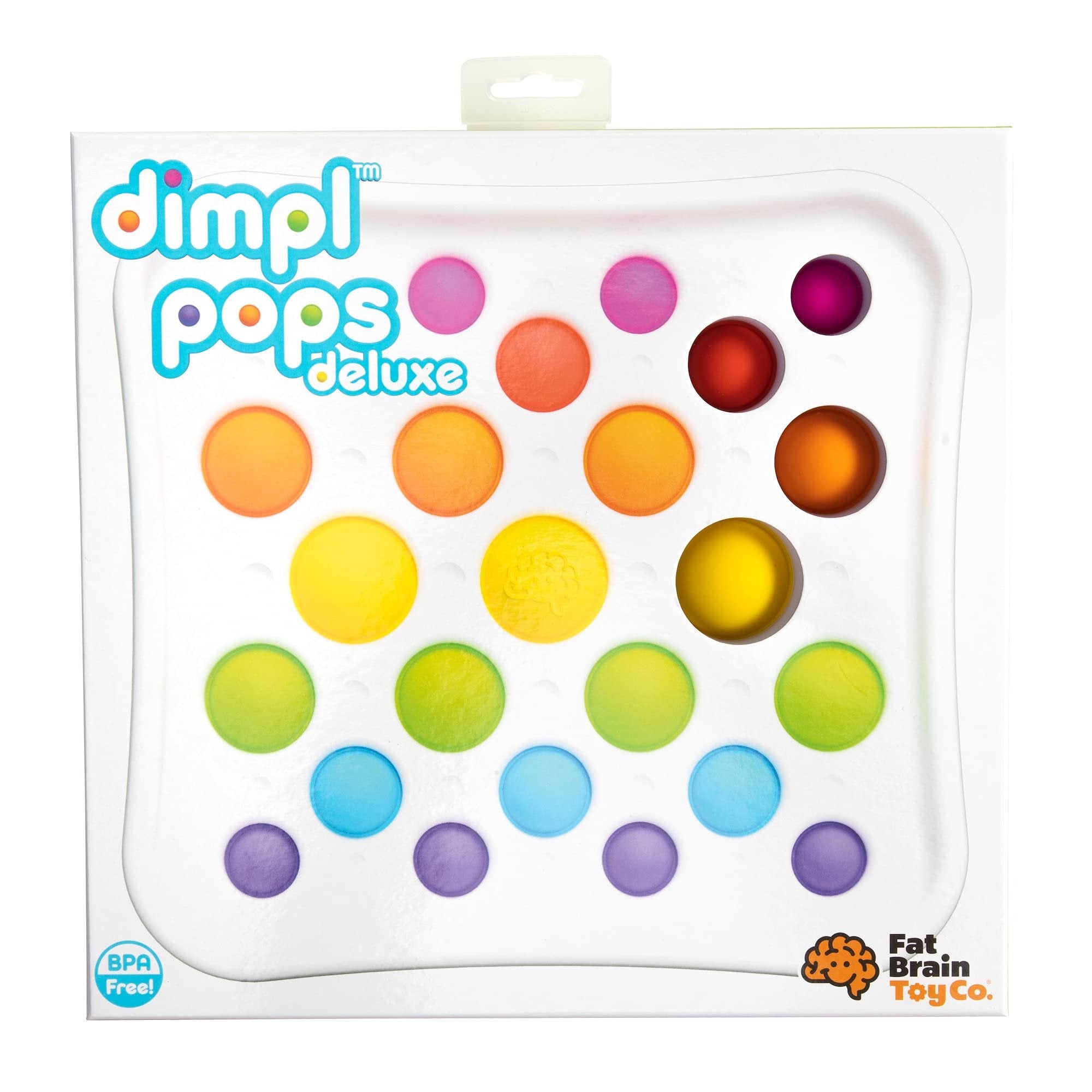 Fat Brain Toys Dimpl Pops Deluxe - The Ultimate Popping Experience, Kids & Adults