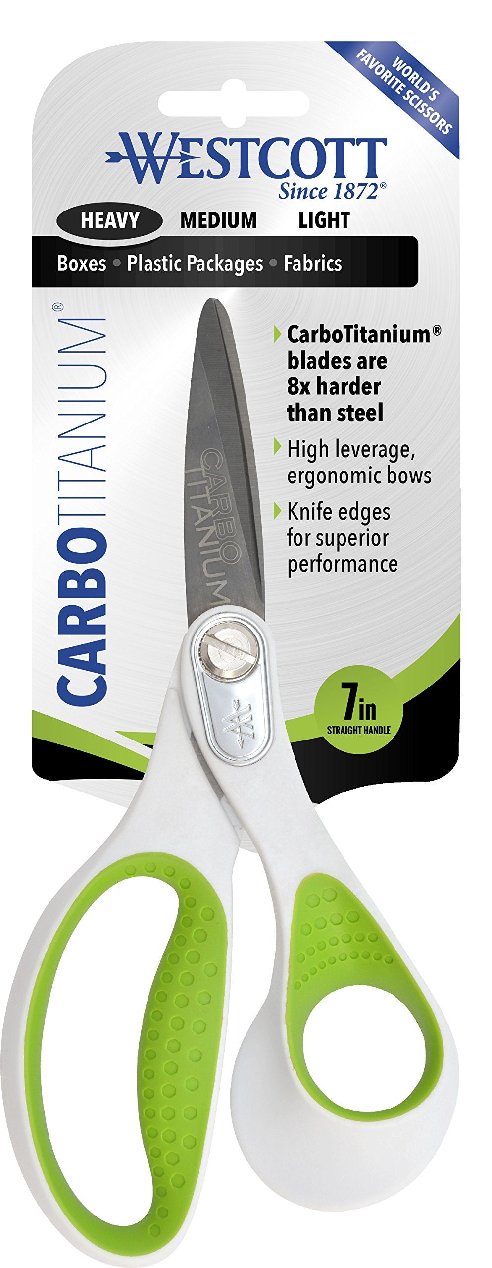 Westcott Heavy Duty Carbo Titanium 7" Straight Scissors (16448)