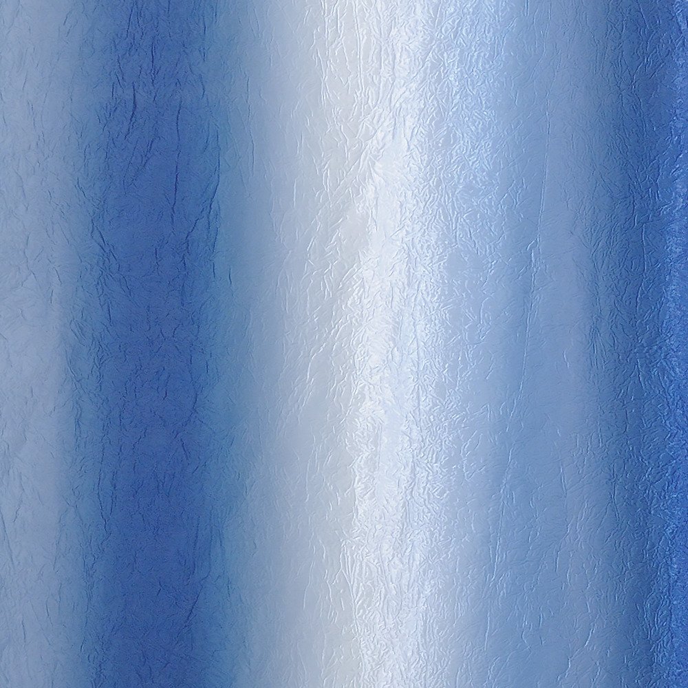 iDesign Ombre Fabric Shower Curtain for Master, Guest, Kids', College Dorm Bathroom, 72" x 72" - Surf Blue