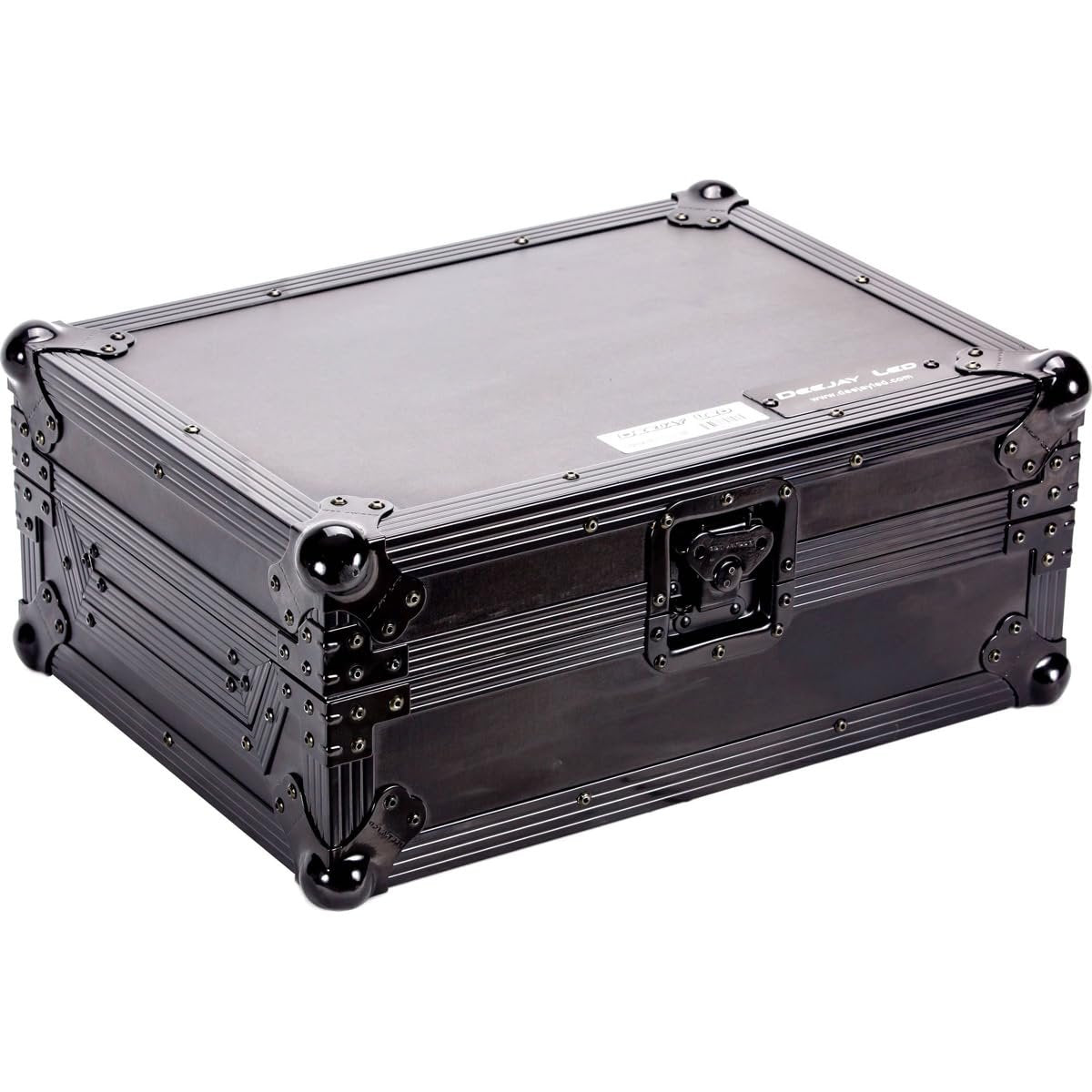 Deejay LED Flight Road Case with Laptop Shelf for Pioneer DJM-900 or DJM-900 Nexus Club Mixer Controller, Black
