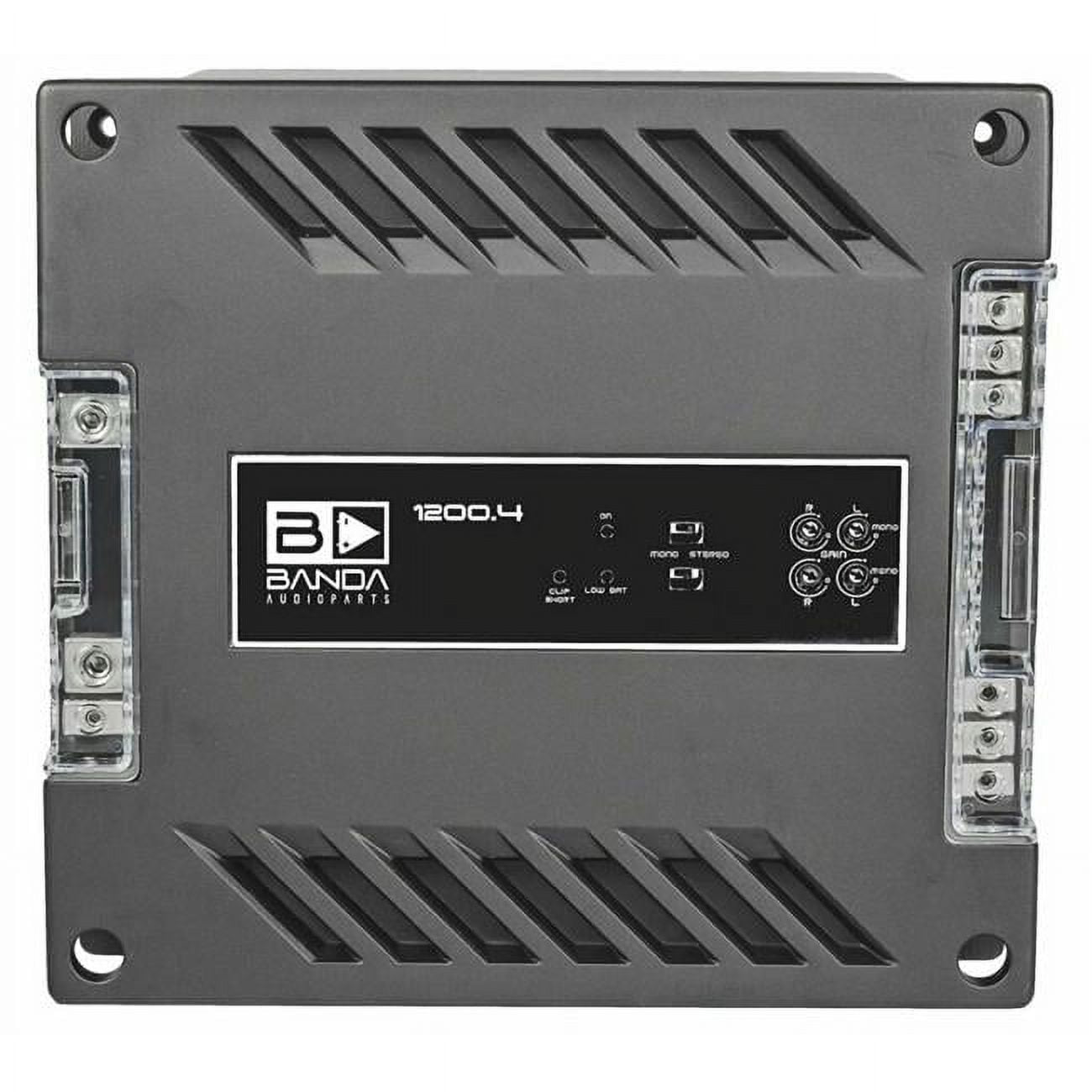 Banda 4 Channel 300 watts Max at 2 Ohm Car Audio Amplifier with High Pass Filter & Low Pass Filter