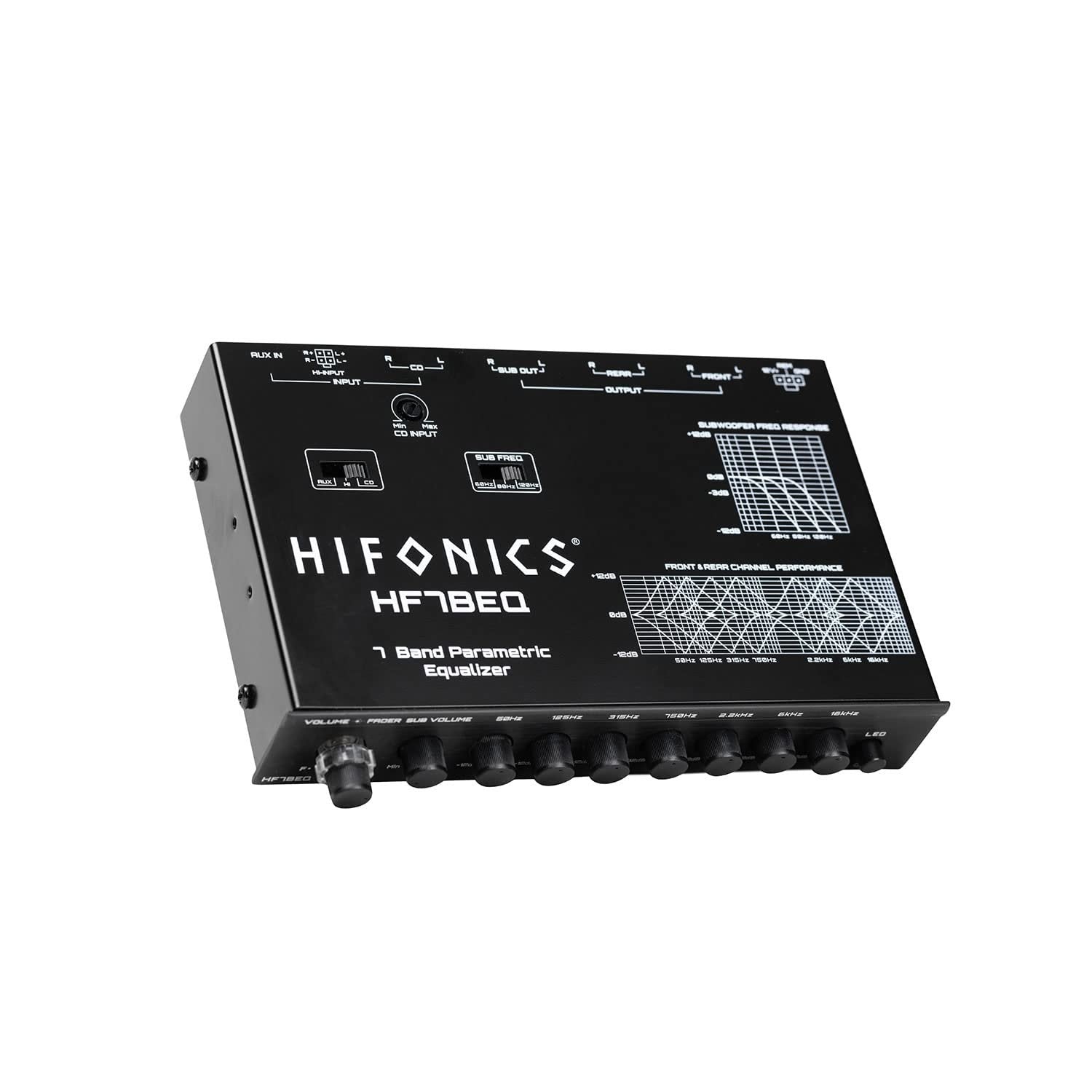 HIFONICS 7 BAND EQ WITH CROSSOVER