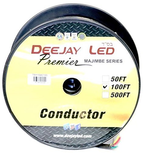 Deejayled TBH164C100 Djl 14ga 4 Conductor 100ft Jacketed Wire