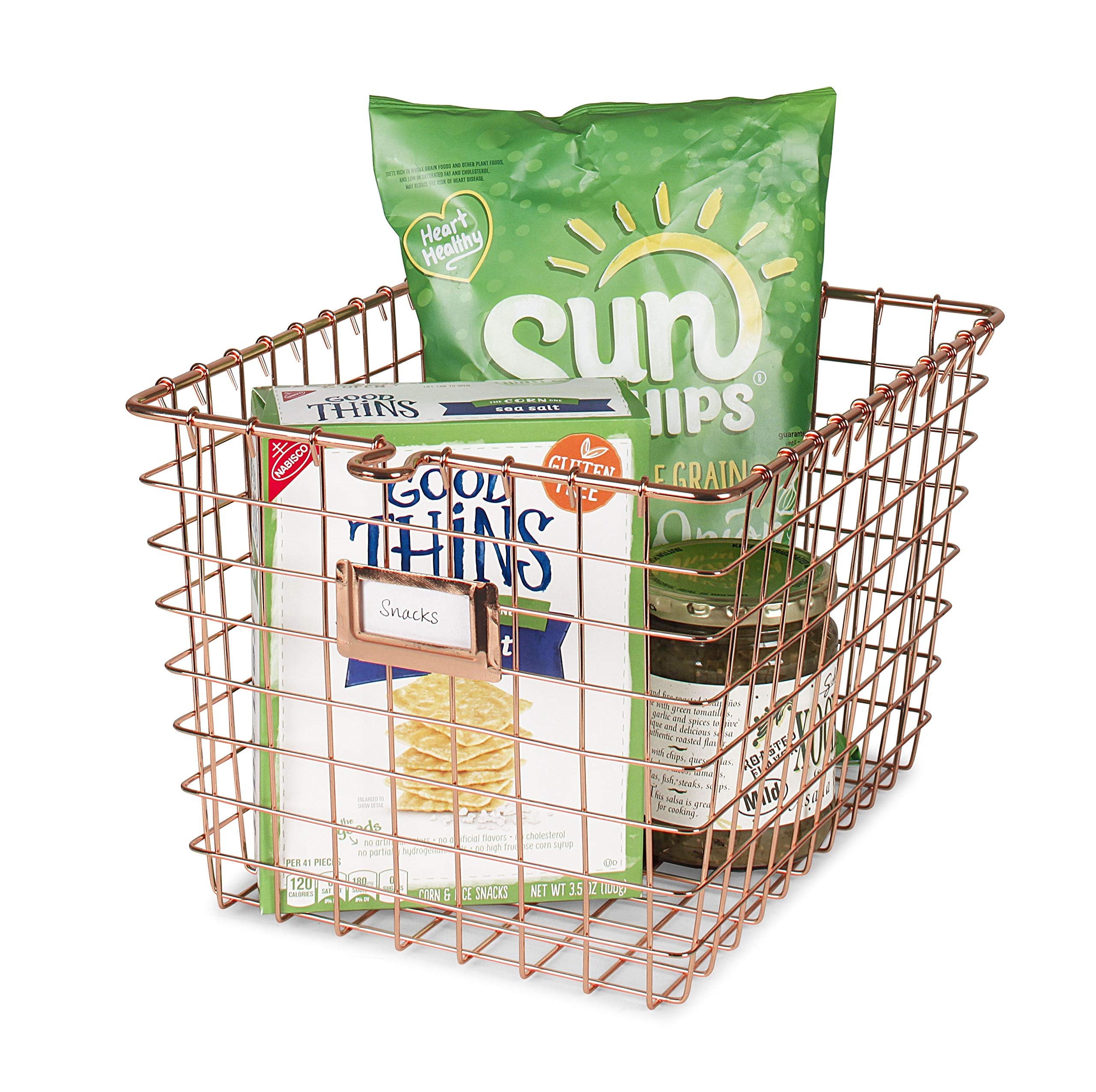 Spectrum Diversified 47879 Wire Storage Basket, Small, Copper