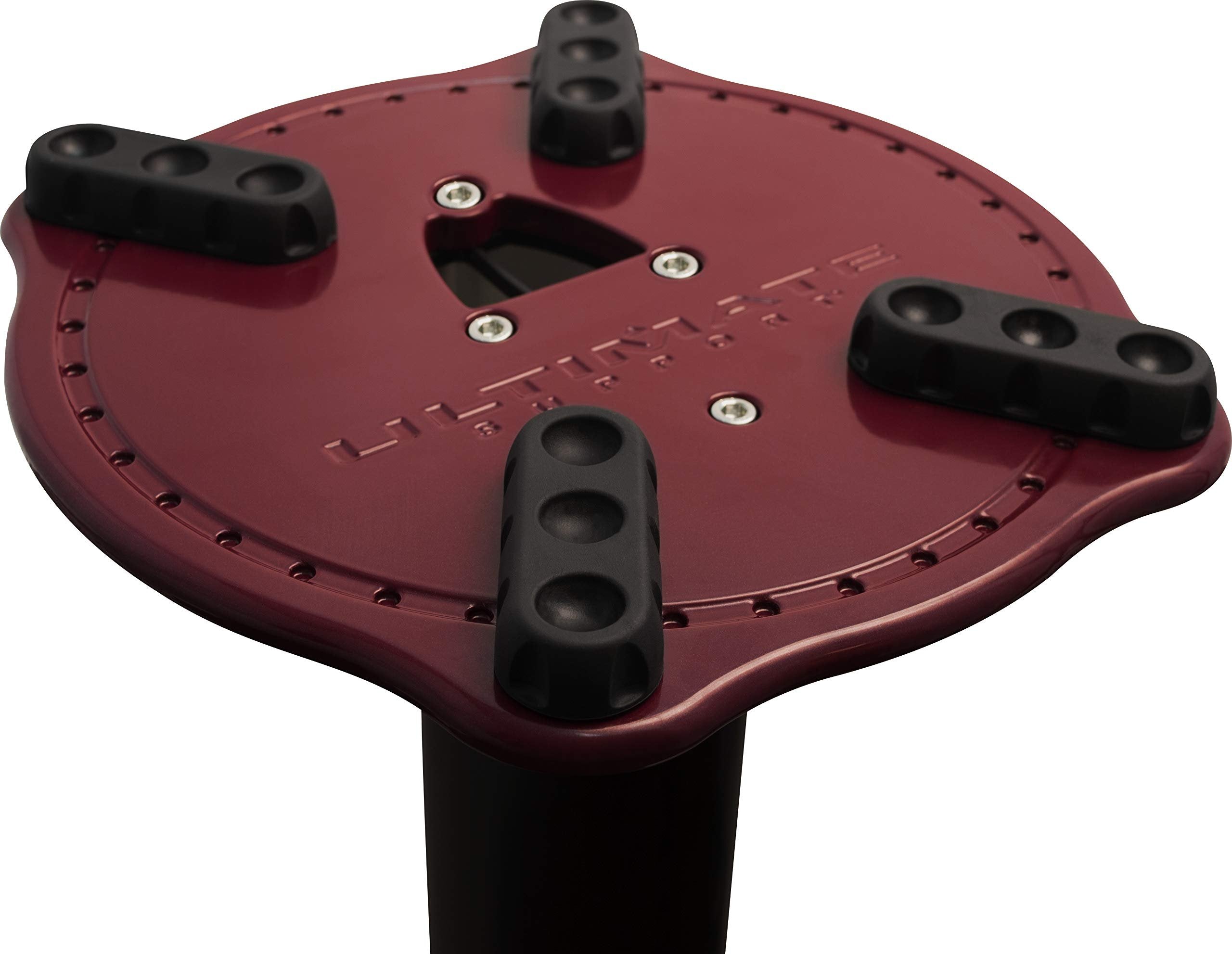 Ultimate Support MS-90/45R 45" Monitor Stands - Red Finish