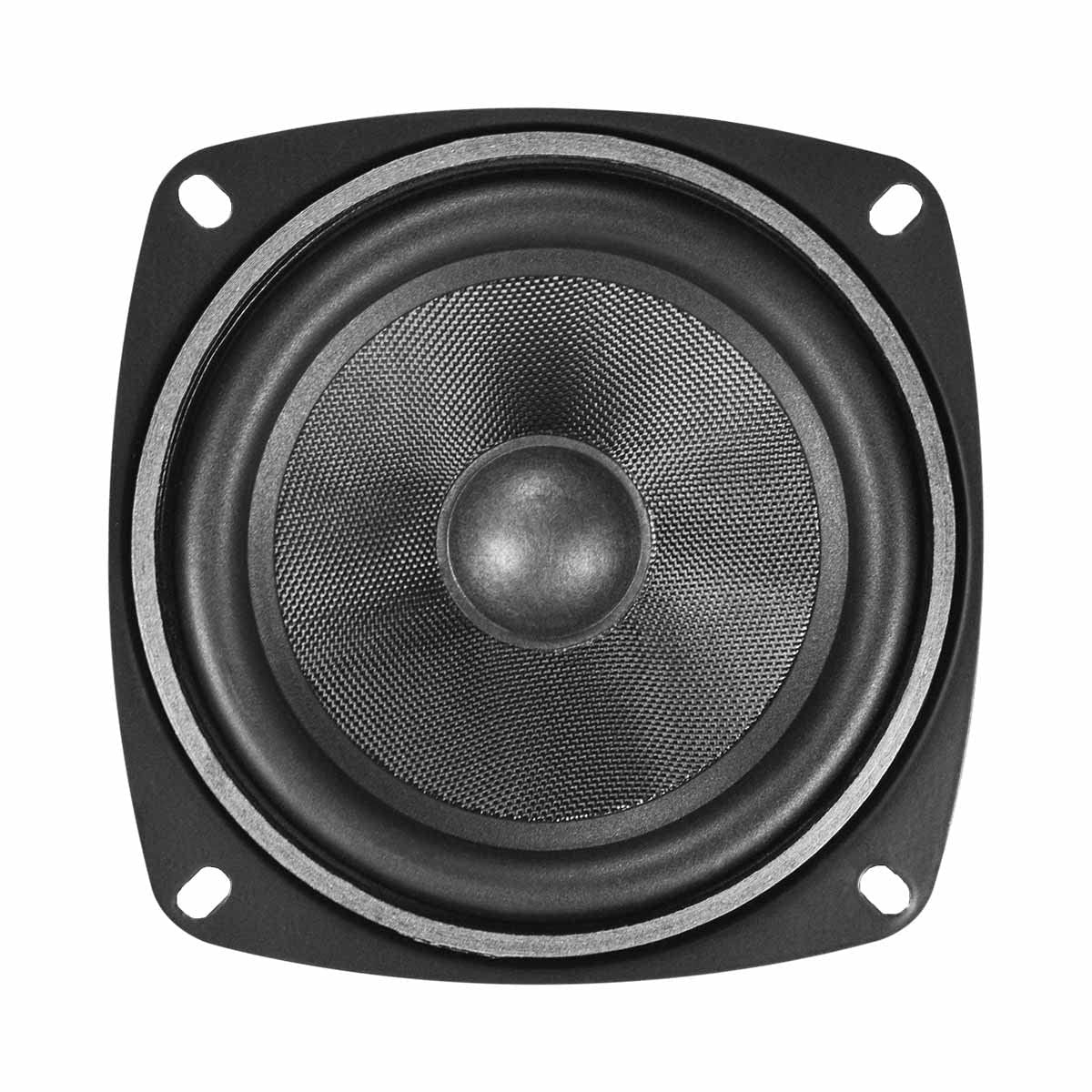 PRV Audio 4" Full-Range Neodymium Speaker 4MR60-NDY-4 PRO Audio Midrange - 60 Watts, 4 Ohm - Compact and Powerful Driver for Car Audio - Low Profile, High Fidelity Sound (Single)