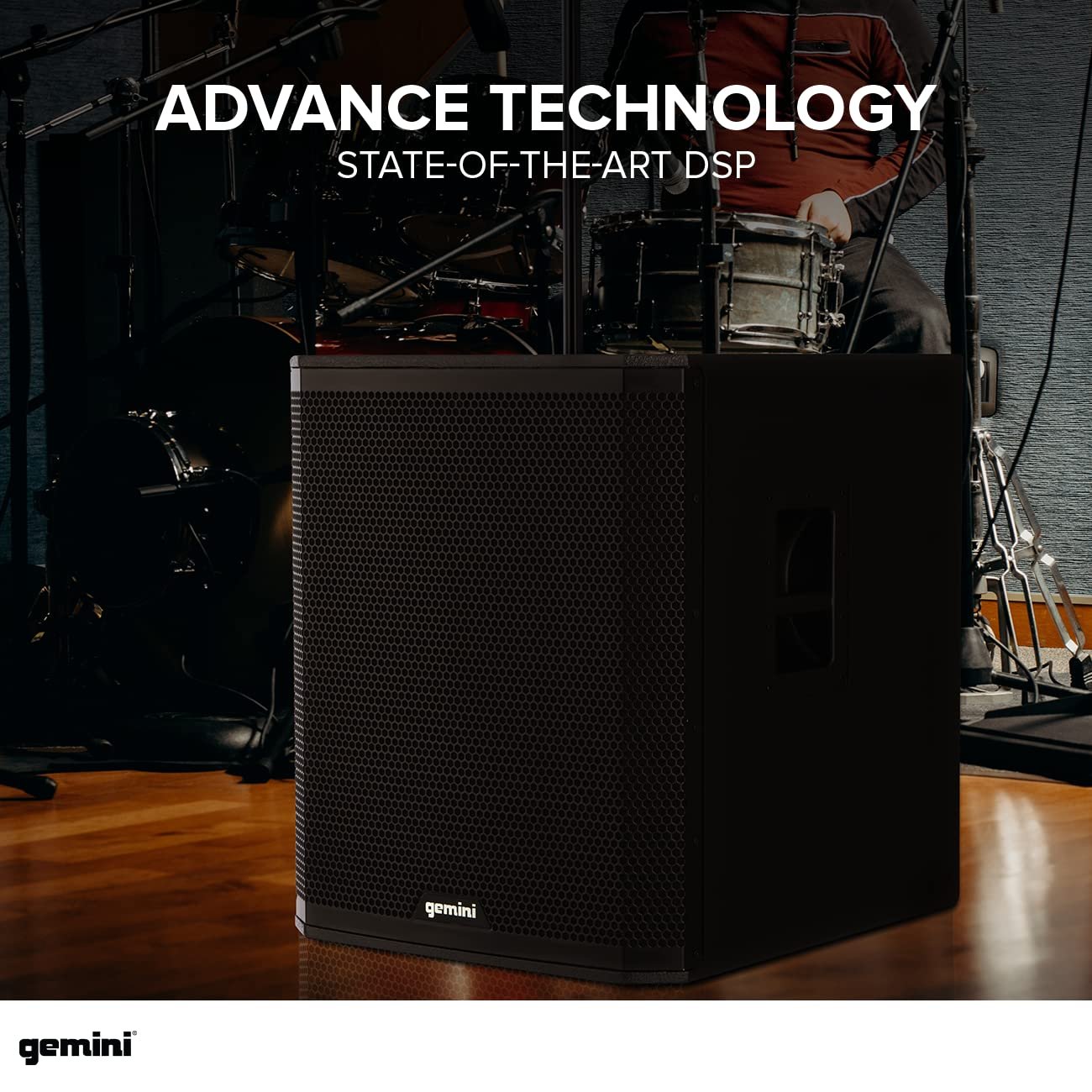 Gemini Sound ZRX-S18BT Ultra-High-Power 2400W Peak Bluetooth Subwoofer - 18in Front Firing, High Excursion for DJ/Outdoor, Portable with XLR, TWS, 600W RMS