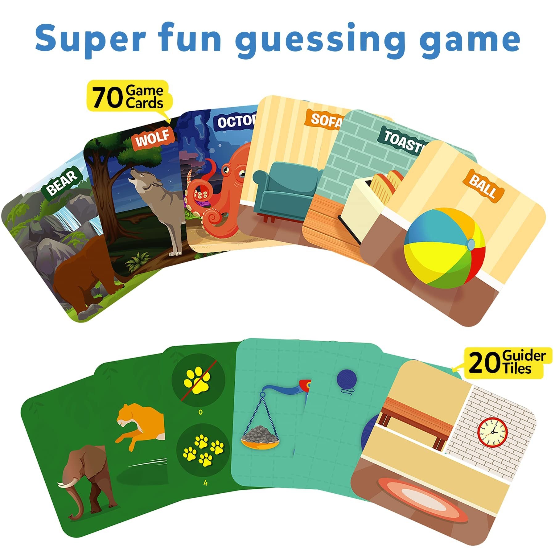Skillmatics Card Game - Guess in 10 Junior Animals & Inside My House Combo, Quick Game of Smart Questions, Gifts & Fun Learning for Ages 3 to 6