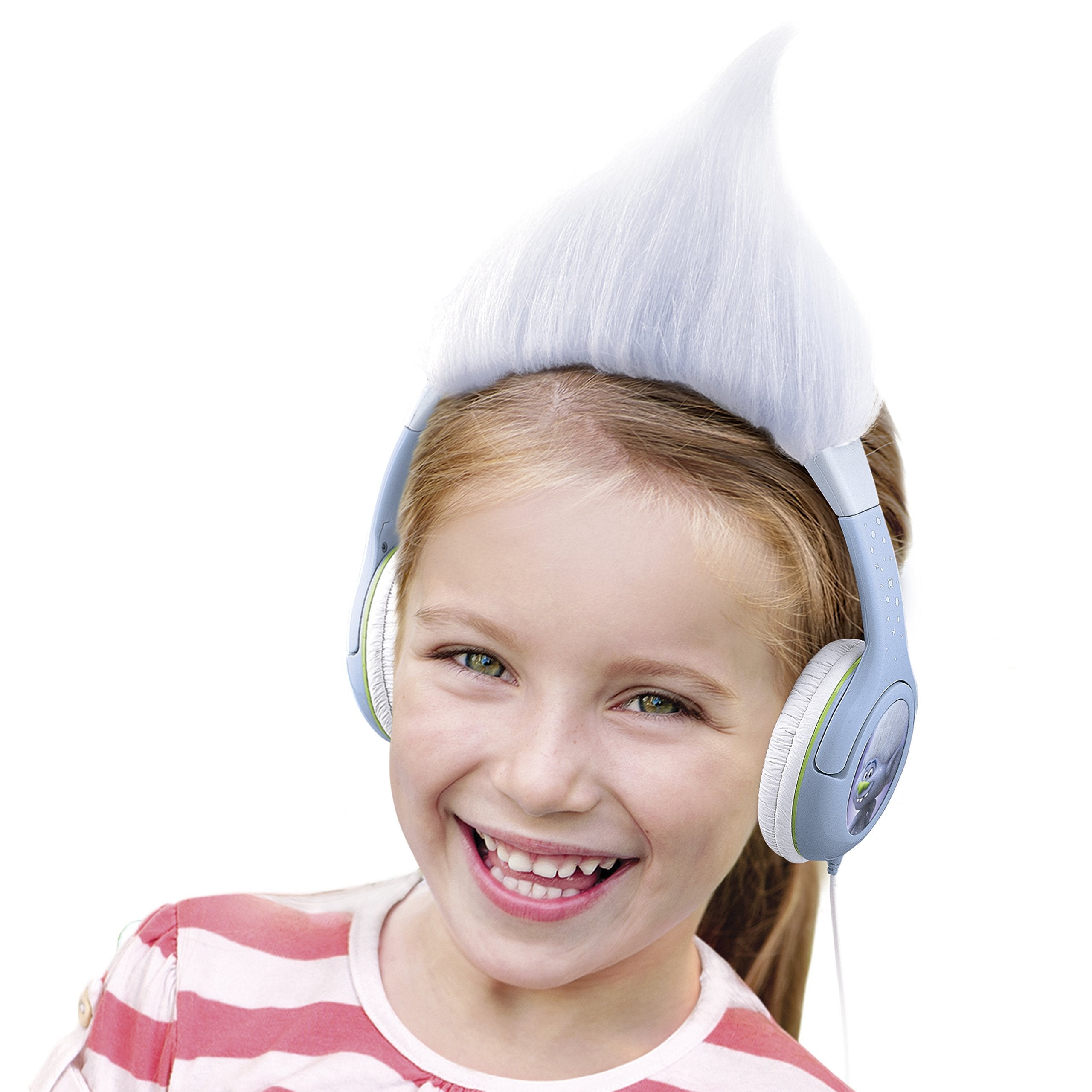 Trolls Guy Diamond Kid Friendly Headphones with Built in Volume Limiting Feature for Kid Friendly Safe Listening