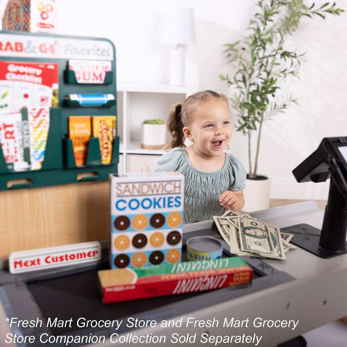 Melissa & Doug Fresh Mart Grocery Store Companion Pretend Play Food Set