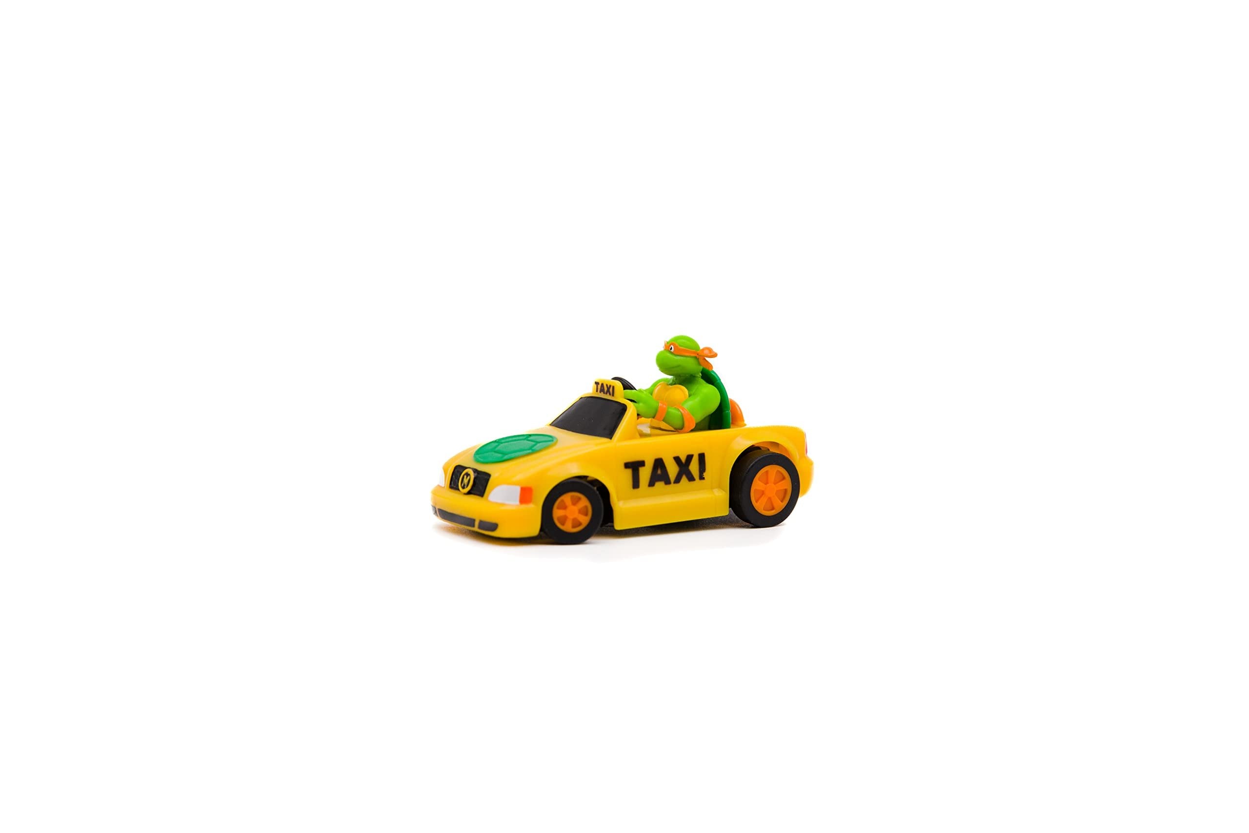 Teenage Mutant Ninja Turtles Toy, Michelangelo Micro Shell Racer Vehicle, TMNT Ninja Racing Toy for Kids, Classic Edition for Kids, Ages 3+