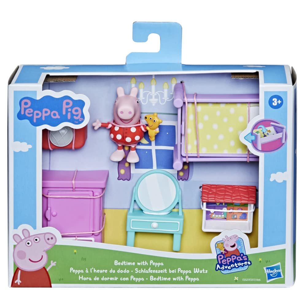 Peppa Pig Peppa's Adventures Bedtime with Peppa Accessory Set Preschool Toy, Figure and 5 Accessories, for Ages 3 and up