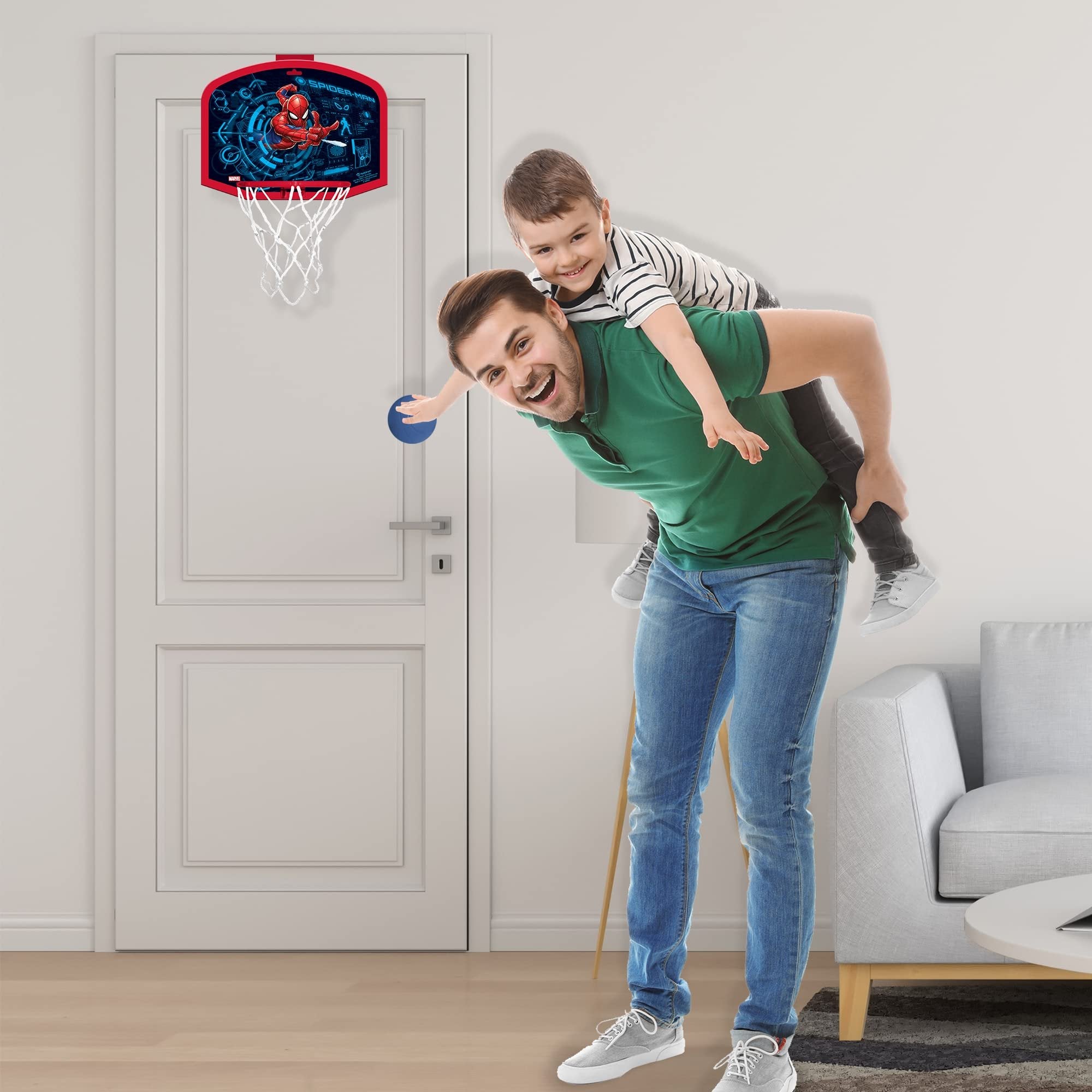 Hedstrom Over The Door Basketball Hoop Set, Marvel Spiderman