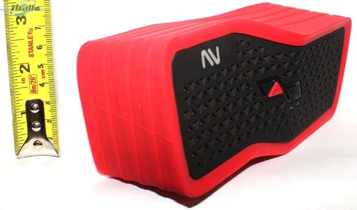 Nutek BT226M3 Bluetooth Stereo Speaker with Microphone Mic (Red)
