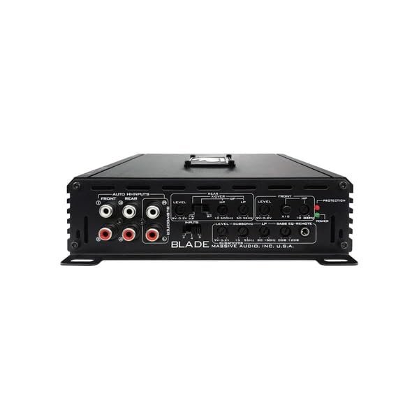 Massive Audio BPX15005 | 80 Watts RMS x 4 + 500 Watts @ 2 Ohm Full Range 5 Channel Amplifier with Auto Turn On Feature and 0dB ~ 12dB Bass Boost