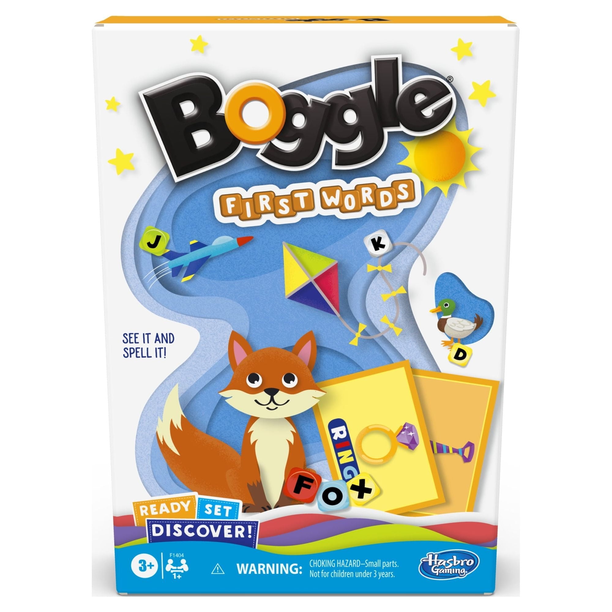 Ready Set Discover Boggle First Words Matching Card Game for Kids and Family Ages 3 and Up