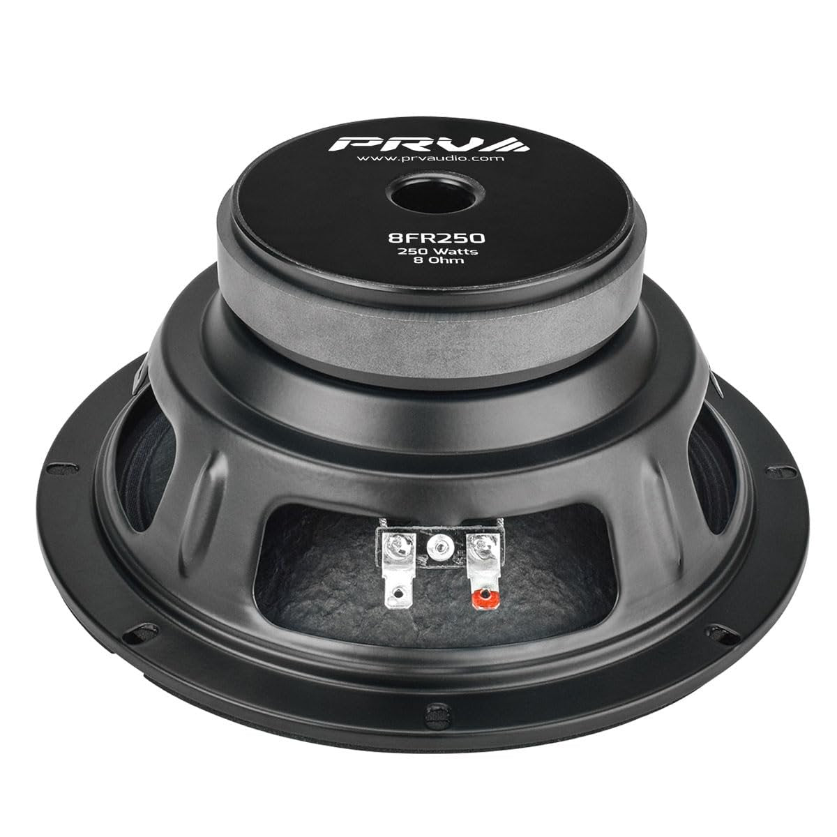 PRV AUDIO 8FR250 8 Inch Full Range Speaker, 8 Ohms, 250 Watts Continuous Program Power, 125 Watts RMS Power, 93.5 dB, Full-Range Driver Loudspeaker for Pro Audio Systems (Single)