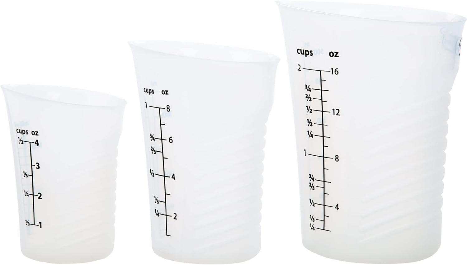 Prep Solutions High Heat Silicone Measuring Cups, Set Of 3