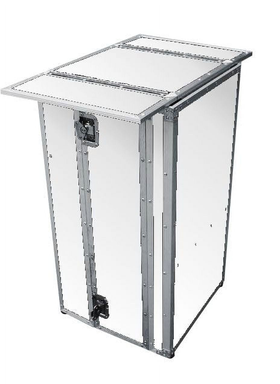 Marathon Universal Stand with Integrated Table Top & Shelf Combo - White