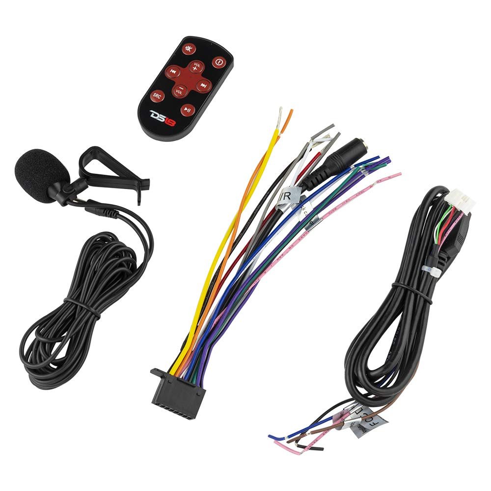 DS18 DDX6.9 Car Stereo Radio 6x9 inches Touchscreen Double Din Headunit with DVD, Bluetooth, USB and mirrorlink for iOS & Android AUX/USB/SD/AM/FM Multimedia Receiver