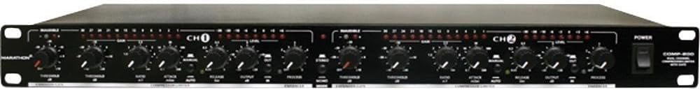 MARATHON PROFESSIONAL MA-COMP200 Professional Dual Channel Compressor Limiter Gate