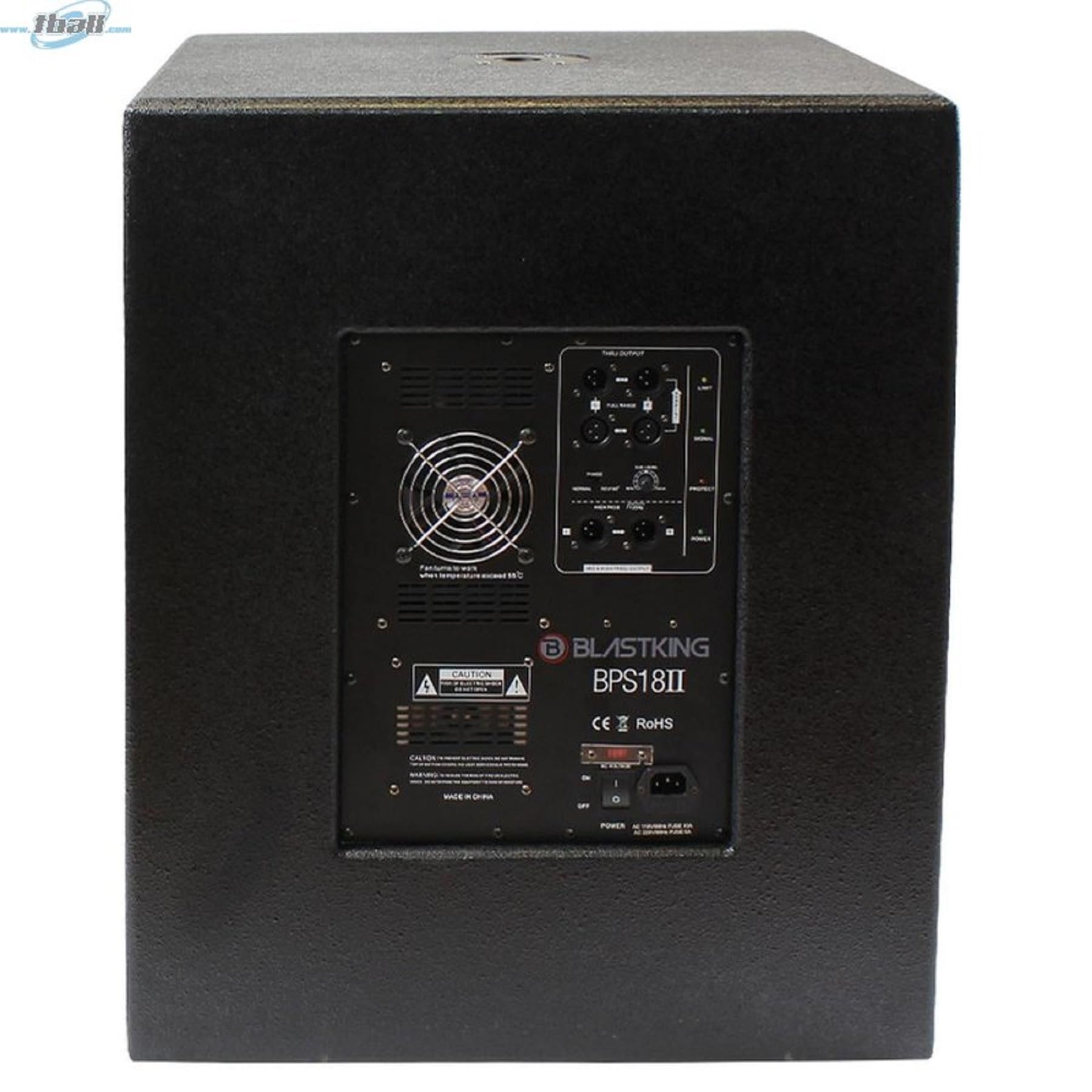 Blastking BPS18II 18-inch BPS Series Powered Subwoofer 4 Ohm 1200 Watts Amplifier Portable PA & Near Field Applications with 3" Voice Coil