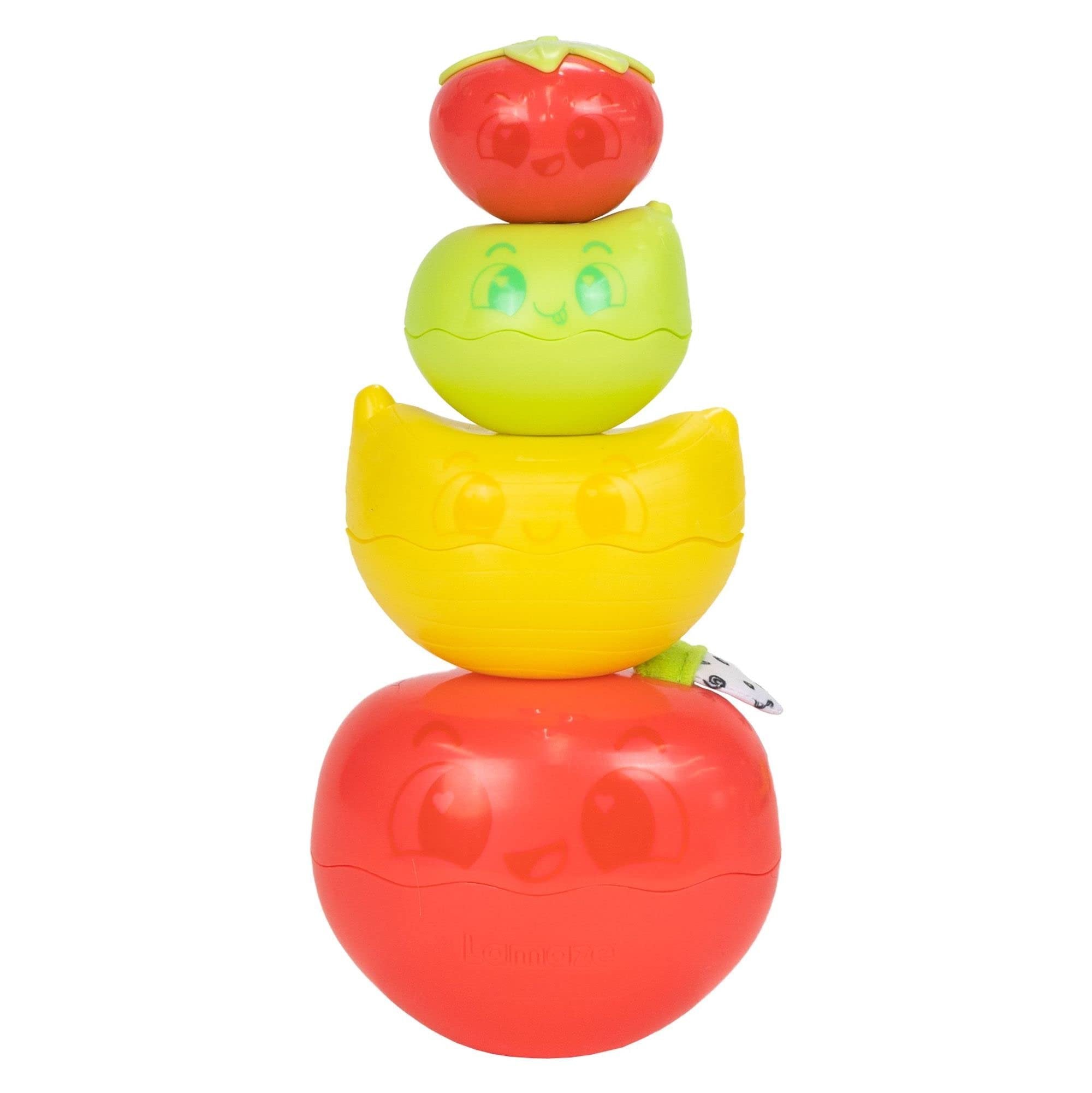 Lamaze Stack & Nest Fruit Pals – Nesting and Stacking Play Food Toys – Colorful Baby Stacking Toys - Toddler Stacking Toys - Baby Sensory Toys Ages 12 Months and Up