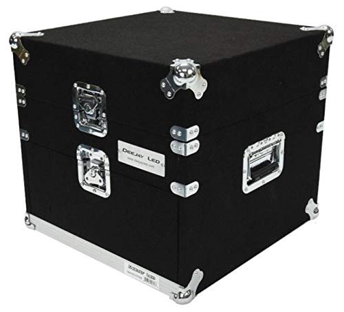 Professional 4u Amp Side 10u Mixer Side Lightweight And Durable Recessed Handles The Friction Fit Front And Rear Doors Are Easy To Fasten And Remove DEEJAY LED TBH4U10SLANTWOOD