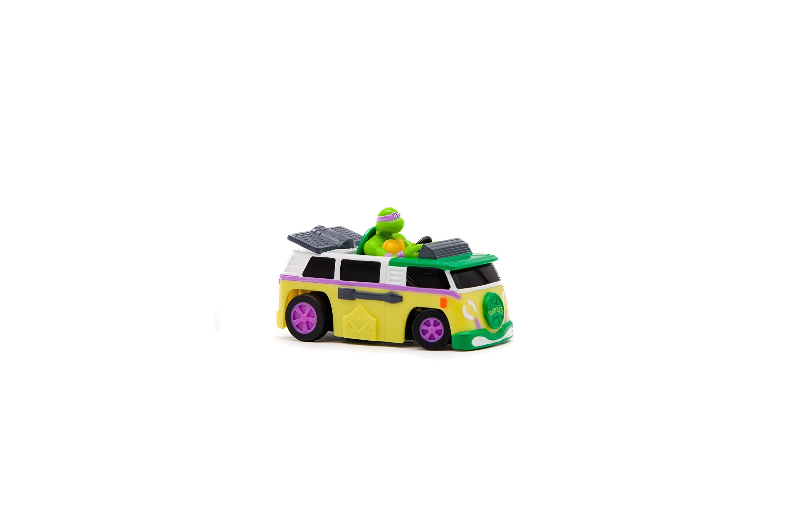 Teenage Mutant Ninja Turtles 3" Micro Shell Racers, Donatello, Ages 5+ - 2.4 Ghz Rc Vehicle with Turtle Half Shell Controller - Collect All 4!
